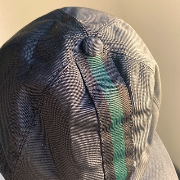 EUC [Gucci] Authentic Luxury Canvas Baseball Hat w/ Black/Green Web, Adjustable! - Picture 5 of 12
